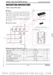 MN4073B datasheet pdf Panasonic