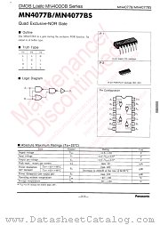 MN4077B datasheet pdf Panasonic