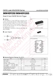 MN4093B datasheet pdf Panasonic