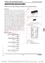 MN4104BS datasheet pdf Panasonic