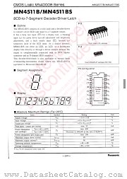 MN4511BS datasheet pdf Panasonic