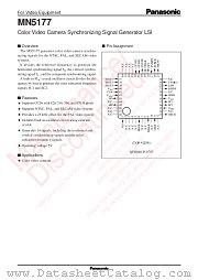 MN5177 datasheet pdf Panasonic