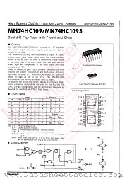 MN74HC109 datasheet pdf Panasonic