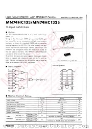 MN74HC133S datasheet pdf Panasonic