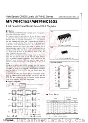 MN74HC165 datasheet pdf Panasonic