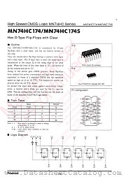 MN74HC174S datasheet pdf Panasonic