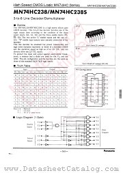 MN74HC238 datasheet pdf Panasonic