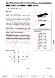 MN74HC244 datasheet pdf Panasonic