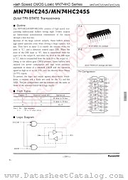 MN74HC245S datasheet pdf Panasonic