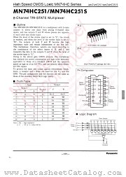 MN74HC251 datasheet pdf Panasonic
