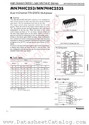 MN74HC253S datasheet pdf Panasonic