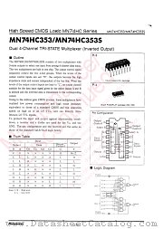 MN74HC353 datasheet pdf Panasonic