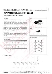 MN74HC366S datasheet pdf Panasonic