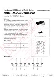 MN74HC368S datasheet pdf Panasonic