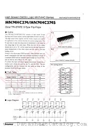 MN74HC374 datasheet pdf Panasonic