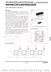 MN74HC393 datasheet pdf Panasonic