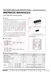 MN74HC51S datasheet pdf Panasonic