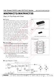 MN74HC73 datasheet pdf Panasonic