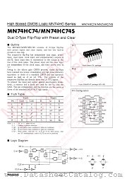 MN74HC74S datasheet pdf Panasonic