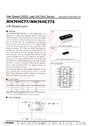 MN74HC77 datasheet pdf Panasonic