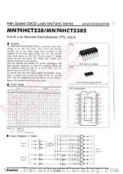 MN74HCT238 datasheet pdf Panasonic