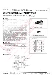 MN74HCT280 datasheet pdf Panasonic