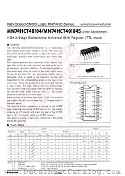 MN74HCT40104 datasheet pdf Panasonic