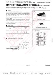 MN74HCT4053AS datasheet pdf Panasonic