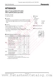 MTM86628 datasheet pdf Panasonic