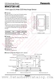 MW37381AE datasheet pdf Panasonic