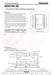 MW37481AE datasheet pdf Panasonic