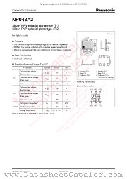 NP043A3 datasheet pdf Panasonic