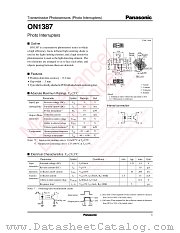 ON1387 datasheet pdf Panasonic