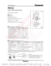 PNZ110 datasheet pdf Panasonic