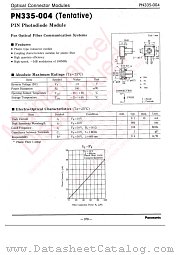 PN335-004 datasheet pdf Panasonic