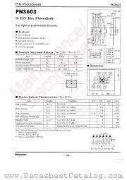 PN3603 datasheet pdf Panasonic