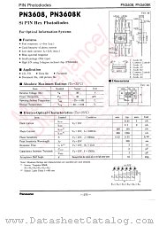 PN3608K datasheet pdf Panasonic