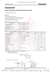 PNA4K01F datasheet pdf Panasonic