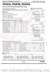PUA3118 datasheet pdf Panasonic