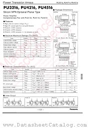 PUA3216 datasheet pdf Panasonic