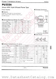 PUA3226 datasheet pdf Panasonic