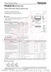PUA3110 datasheet pdf Panasonic