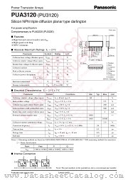 PUA3120 datasheet pdf Panasonic