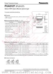 PUA3127 datasheet pdf Panasonic