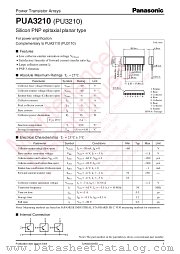 PUA3210 datasheet pdf Panasonic