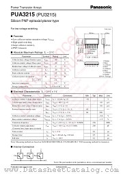 PUA3215 datasheet pdf Panasonic