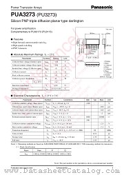 PUA3273 datasheet pdf Panasonic