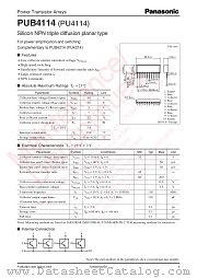 PUB4114 datasheet pdf Panasonic