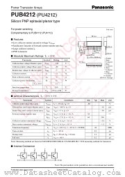 PUB4212 datasheet pdf Panasonic