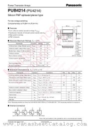 PUB4214 datasheet pdf Panasonic